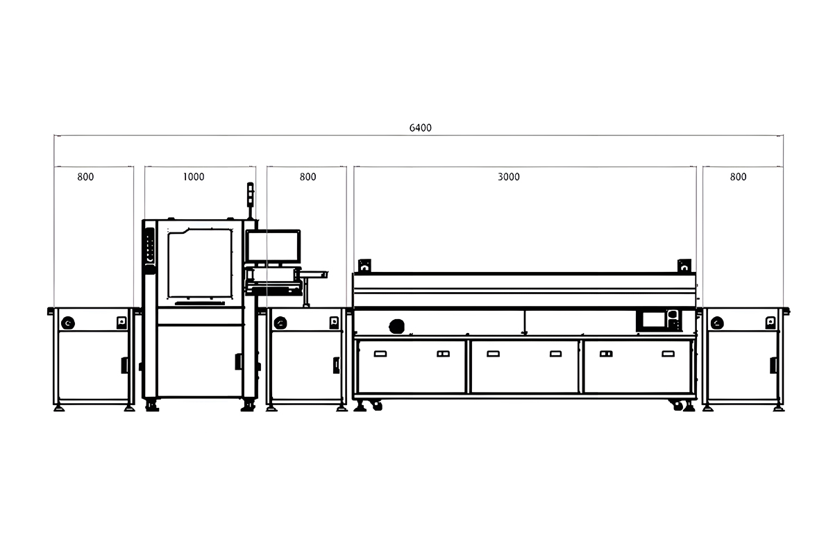 infrared one spreads SMT baking line